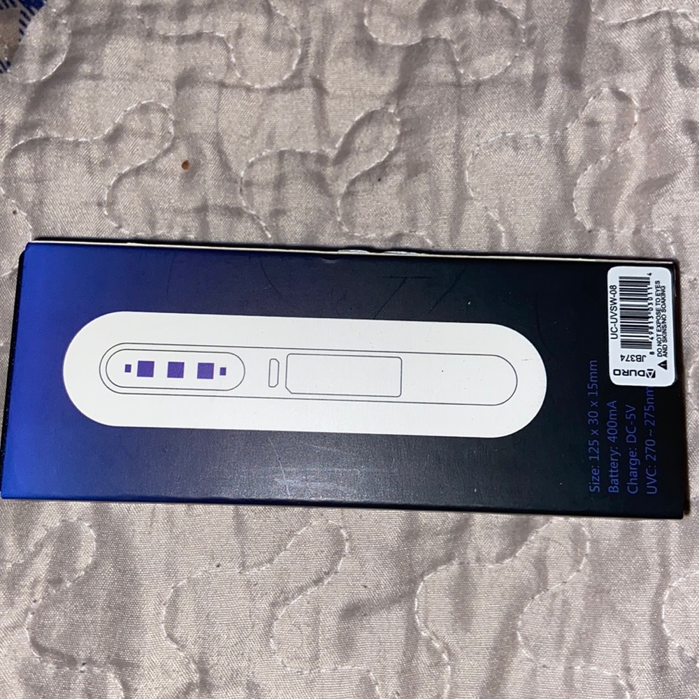 On the go Ultraviolet sanitizer